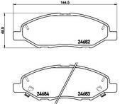 Передние тормозные колодки Brembo  P 56 088