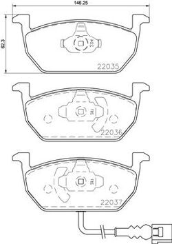 Brembo P 85 137 <span>тормозные колодки передние</span>
