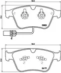 Передние тормозные колодки Brembo P 05 003 для Bentley Continental GT 1,2 пок. / купе