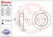 Тормозной диск Brembo Prime Line  08.B667.11