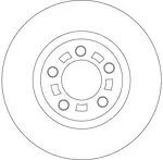 Тормозной диск TRW  DF4385