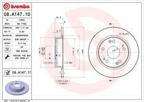 Тормозной диск Brembo Prime Line  08.A147.11
