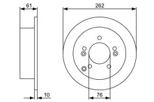 Тормозной диск Bosch  0 986 479 345