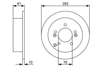 Bosch 0 986 479 345 <span>тормозной диск полный</span>