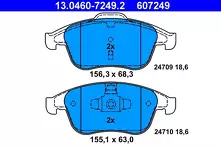 Передние тормозные колодки ATE 13.0460-7249.2 для Renault Laguna 3 пок. / универсал / рестайлинг