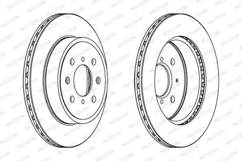 Ferodo DDF1509 <span>тормозной диск вентилируемый</span>