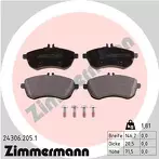 Передние тормозные колодки Zimmermann  24306.205.1