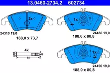 Передние тормозные колодки ATE  13.0460-2734.2