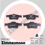 Задние тормозные колодки Zimmermann  23334.165.1