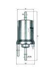 Топливный фильтр Mahle KL 156/1