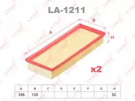 Воздушный фильтр Lynx LA-1211