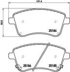 Передние тормозные колодки Brembo  P 30 064