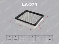 Воздушный фильтр Lynx  LA-574