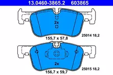 Передние тормозные колодки ATE  13.0460-3865.2