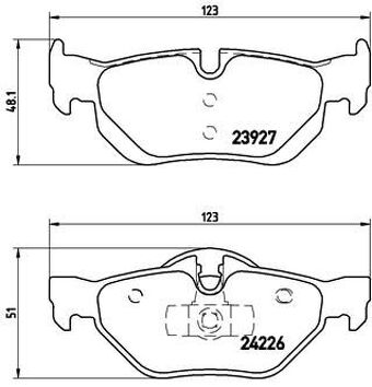 Brembo P 06 038 <span>тормозные колодки задние</span>
