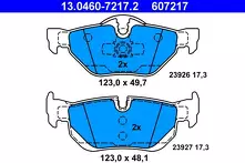 Задние тормозные колодки ATE 13.0460-7217.2 для BMW 3 серии E90 / седан / рестайлинг