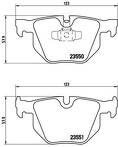 Задние тормозные колодки Brembo  P 06 039