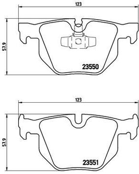 Brembo P 06 039 <span>тормозные колодки задние</span>