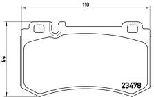 Задние тормозные колодки Brembo P 50 061 для Mercedes-Benz SLR-Class R199