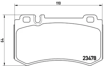 Brembo P 50 061 <span>тормозные колодки задние</span>