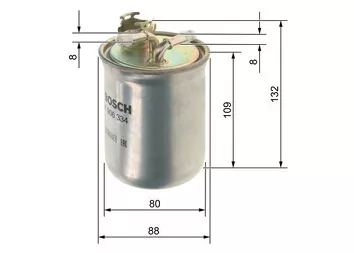 Bosch 0 450 906 334 <span>топливный фильтр</span>