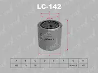 Масляный фильтр Lynx  LC-142