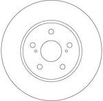 Тормозной диск TRW  DF4204