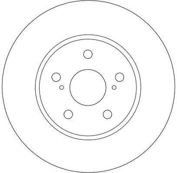 TRW DF4204 <span>тормозной диск вентилируемый</span>