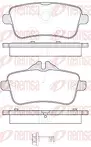 Задние тормозные колодки Remsa  1503.00