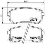 Задние тормозные колодки Brembo  P 30 033
