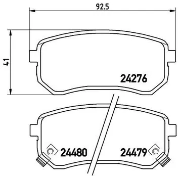 Brembo P 30 033 <span>тормозные колодки задние</span>
