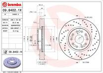 Тормозной диск Brembo Xtra Line 09.8402.1X для Lexus IS 1 пок. / универсал