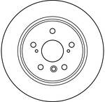 Тормозной диск TRW  DF7209