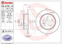 Тормозной диск Brembo Prime Line  08.A150.11