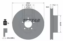 Тормозной диск Textar 92122605 для BMW 6 серии E64 / кабриолет
