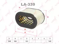 Воздушный фильтр Lynx  LA-339