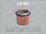 Воздушный фильтр Lynx LA-384 LA-384