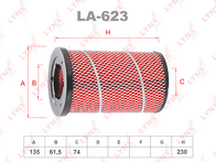 Воздушный фильтр Lynx  LA-623
