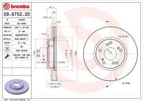 Тормозной диск Brembo Prime Line  09.6752.20