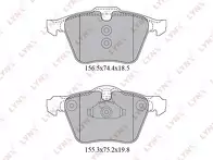 Передние тормозные колодки Lynx BD-7816 для Ford S-MAX 1 пок.