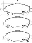 Передние тормозные колодки Brembo P 83 046 для Toyota Corolla Verso 2 пок. / рестайлинг
