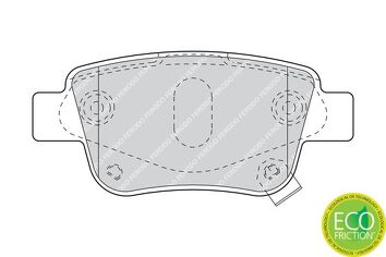 Ferodo Premier Eco Friction FDB1649 <span>тормозные колодки задние</span>
