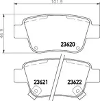 Задние тормозные колодки Hella Pagid  8DB 355 029-621