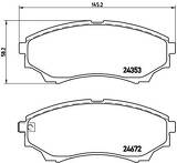 Передние тормозные колодки Brembo  P 24 086