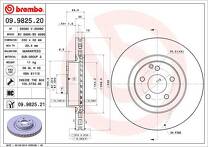 Тормозной диск Brembo Prime Line  09.9825.21