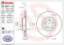 Тормозной диск Brembo Prime Line  09.9817.10