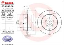 Тормозной диск Brembo Prime Line  08.A335.10