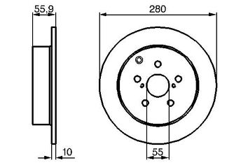 Bosch 0 986 479 242 <span>тормозной диск полный</span>