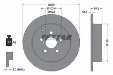 Тормозной диск Textar  92135703