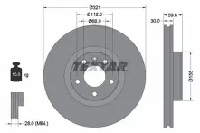 Тормозной диск Textar 92132305 для Audi A6 C6 / седан / рестайлинг